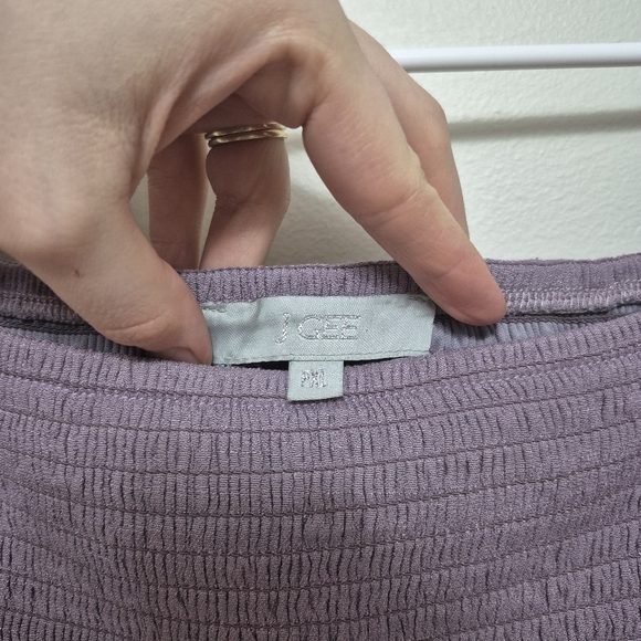 J GEE Women's Purple Feminie Boho Cottagecore Smocked Tiered Maxi Dress Size XL - Picture 4 of 6